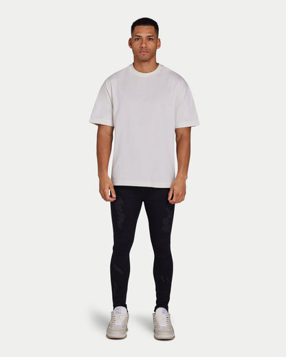 Mens Spray-on Ripped Jean