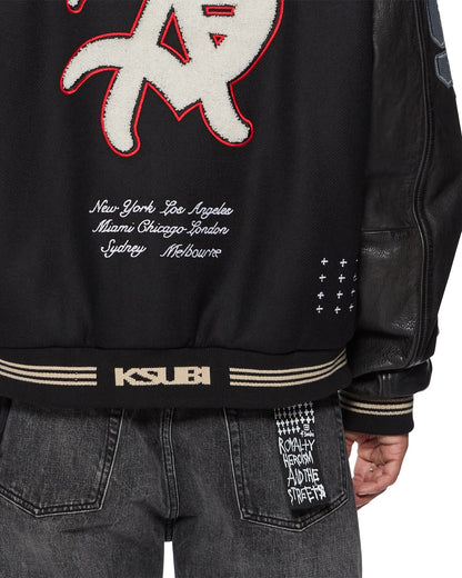 PLAYOFF VARSITY JACKET BLACK