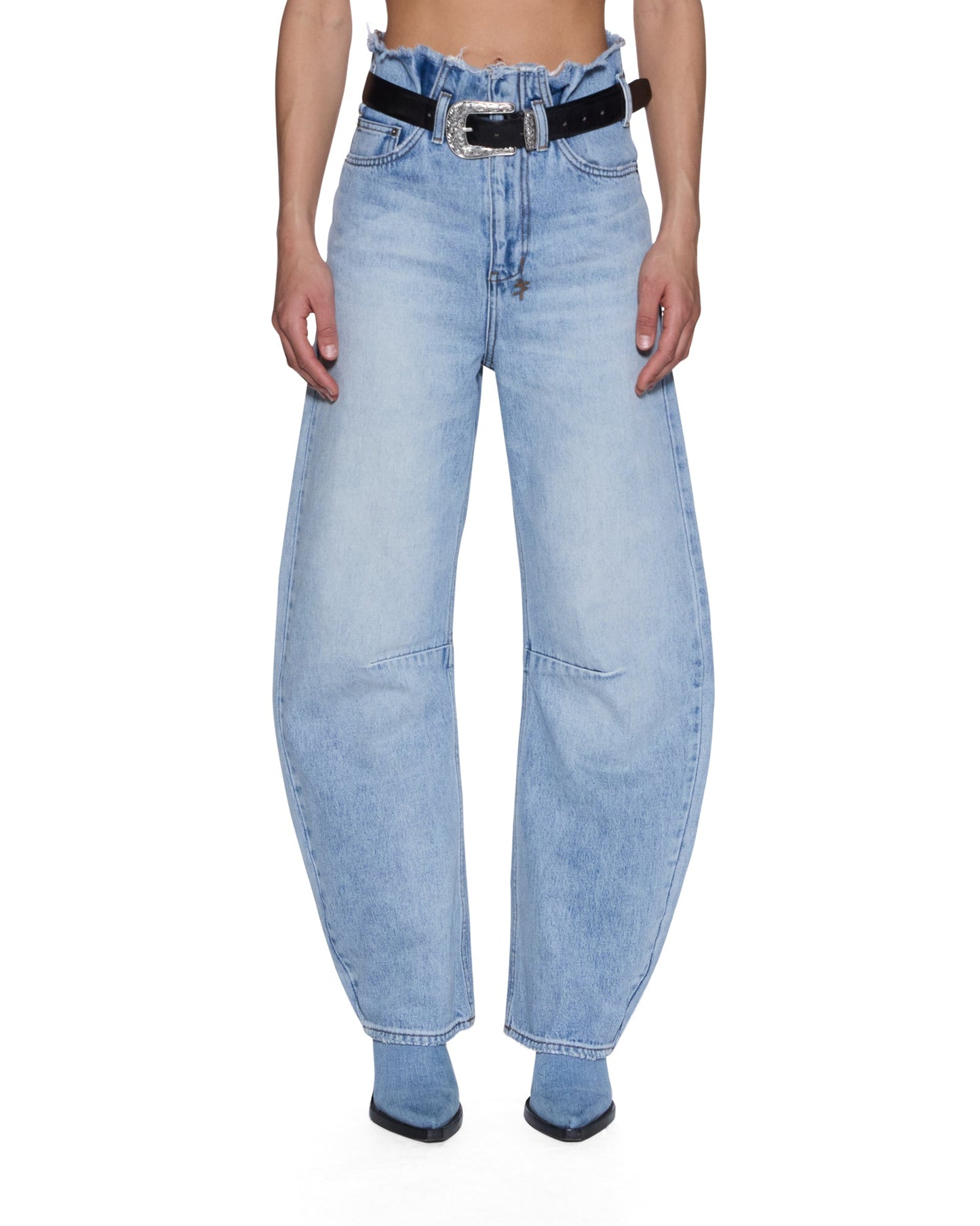 HI BARREL JEAN CUTOFF VAPOUR