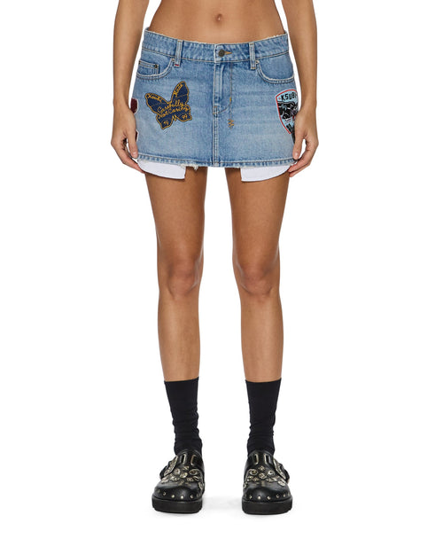 MICRO MINI SKIRT HORIZON PATCH
