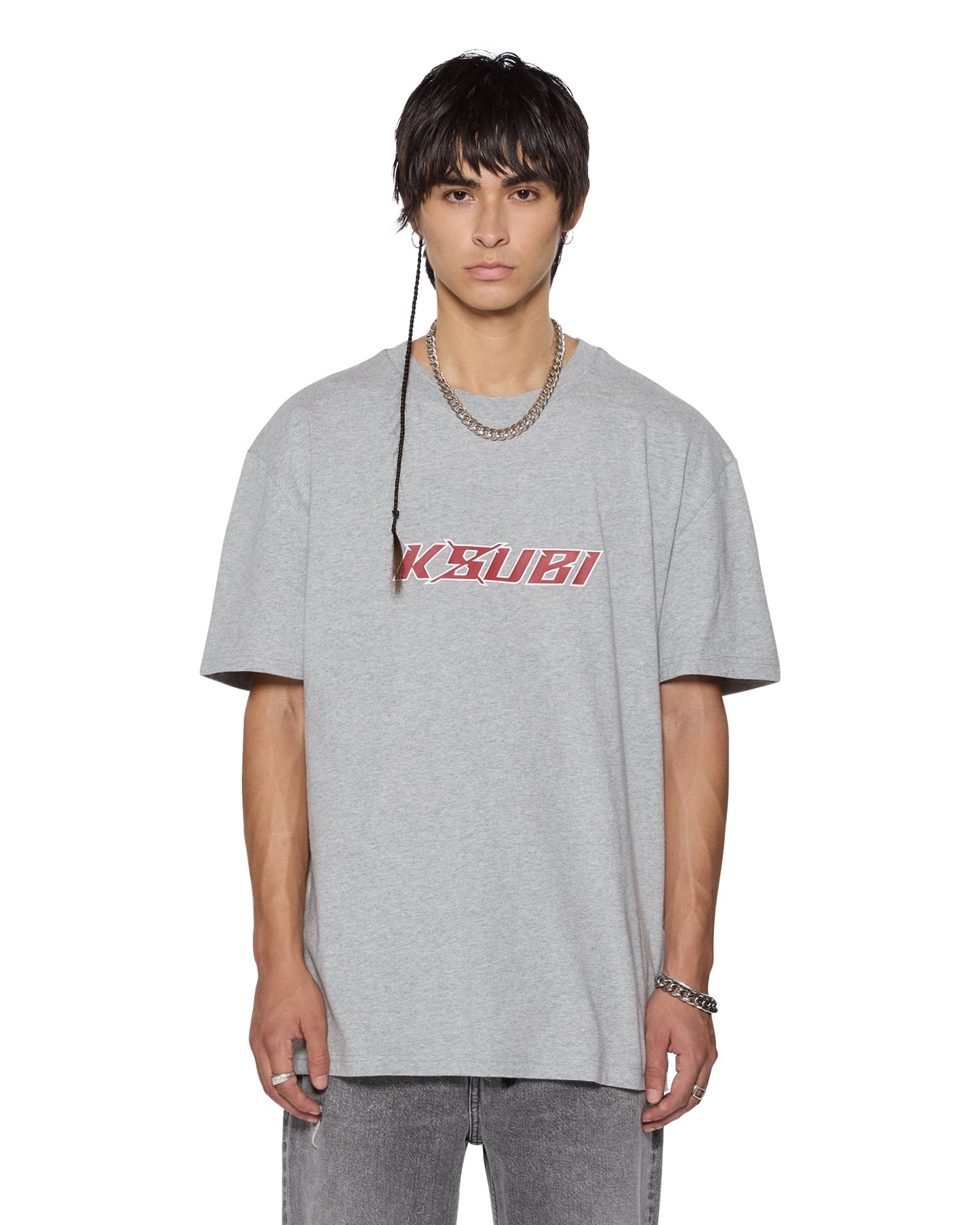 STINGER BIGGIE SS TEE GREY MARLE