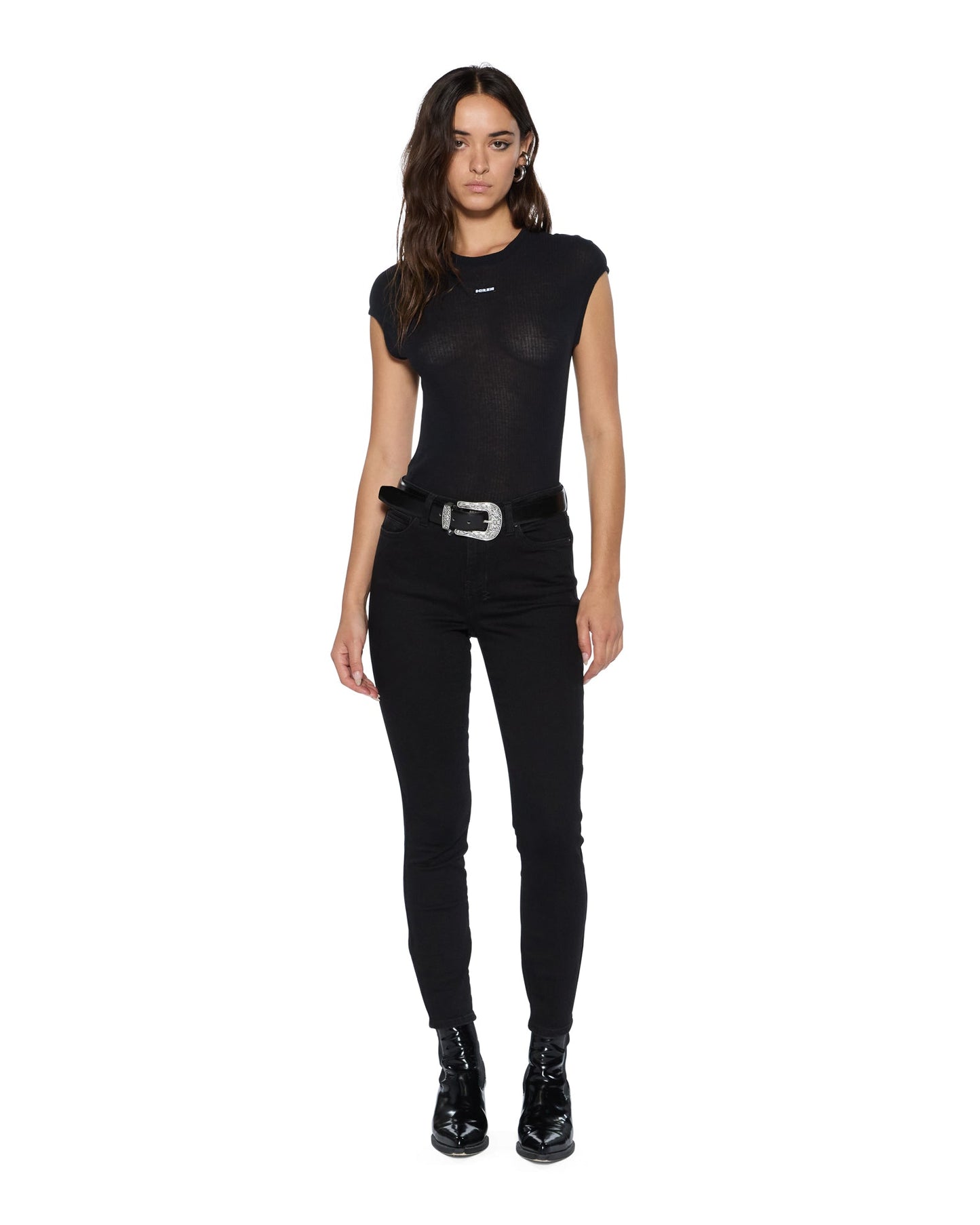 STAPLE SS TEE BLACK SHEER